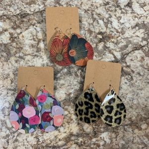 3 pair of earrings for $15
